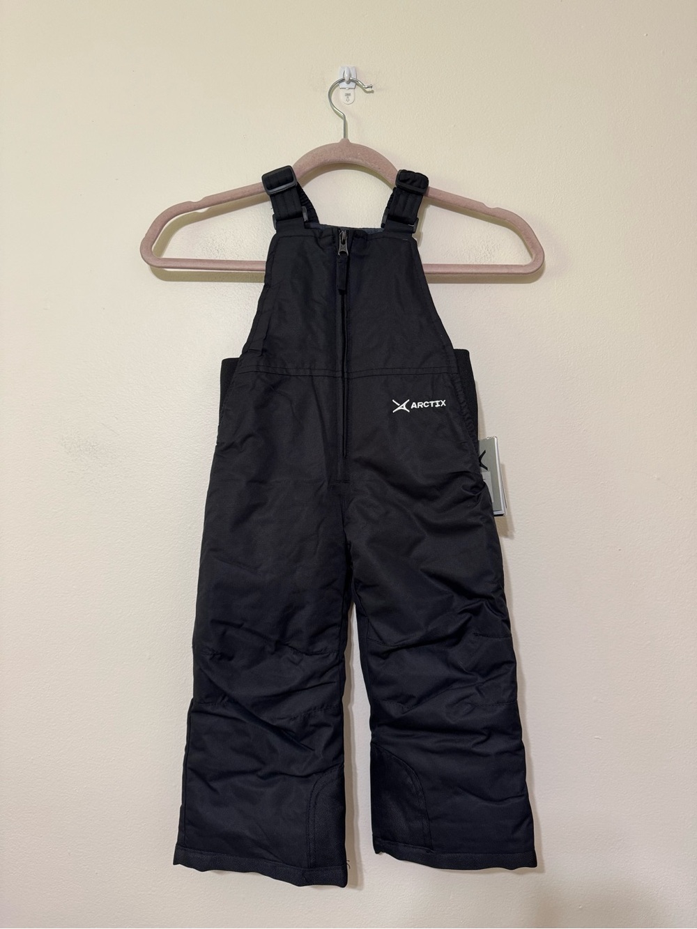 Arctix Kids Black Insulated Snow Overalls